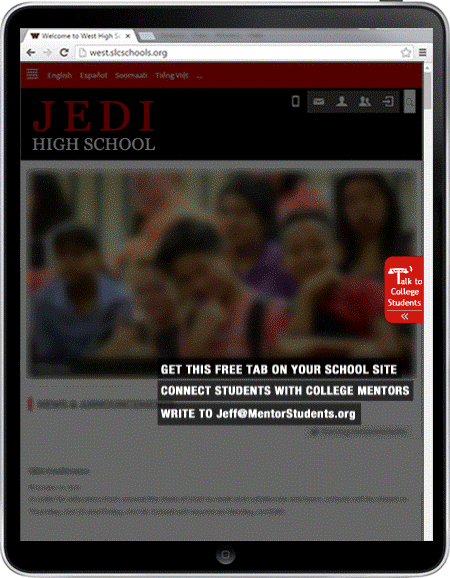 Mentor Students Tab animation